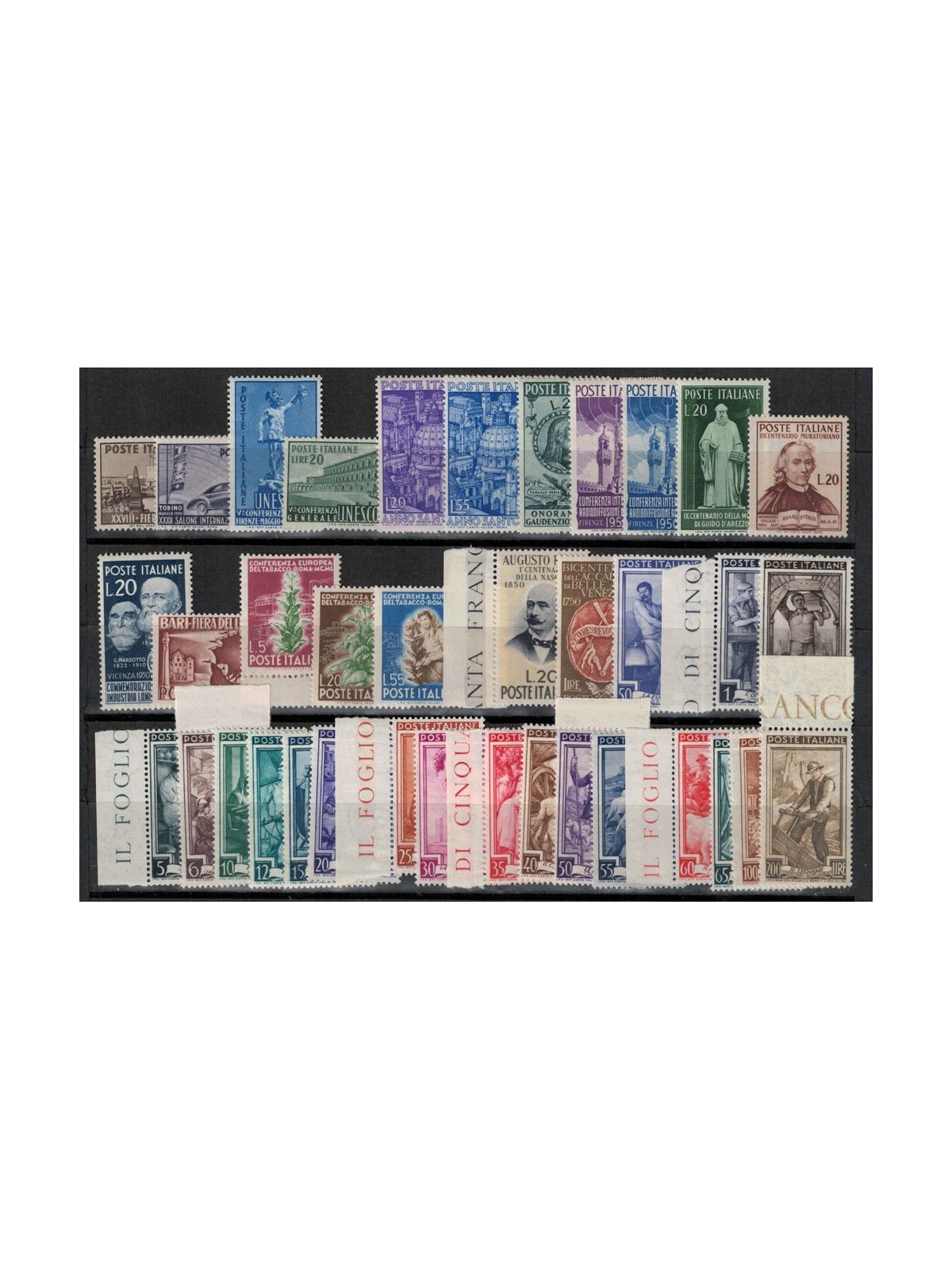 ITALIA 1950 Annata Completa 37v MNH**
