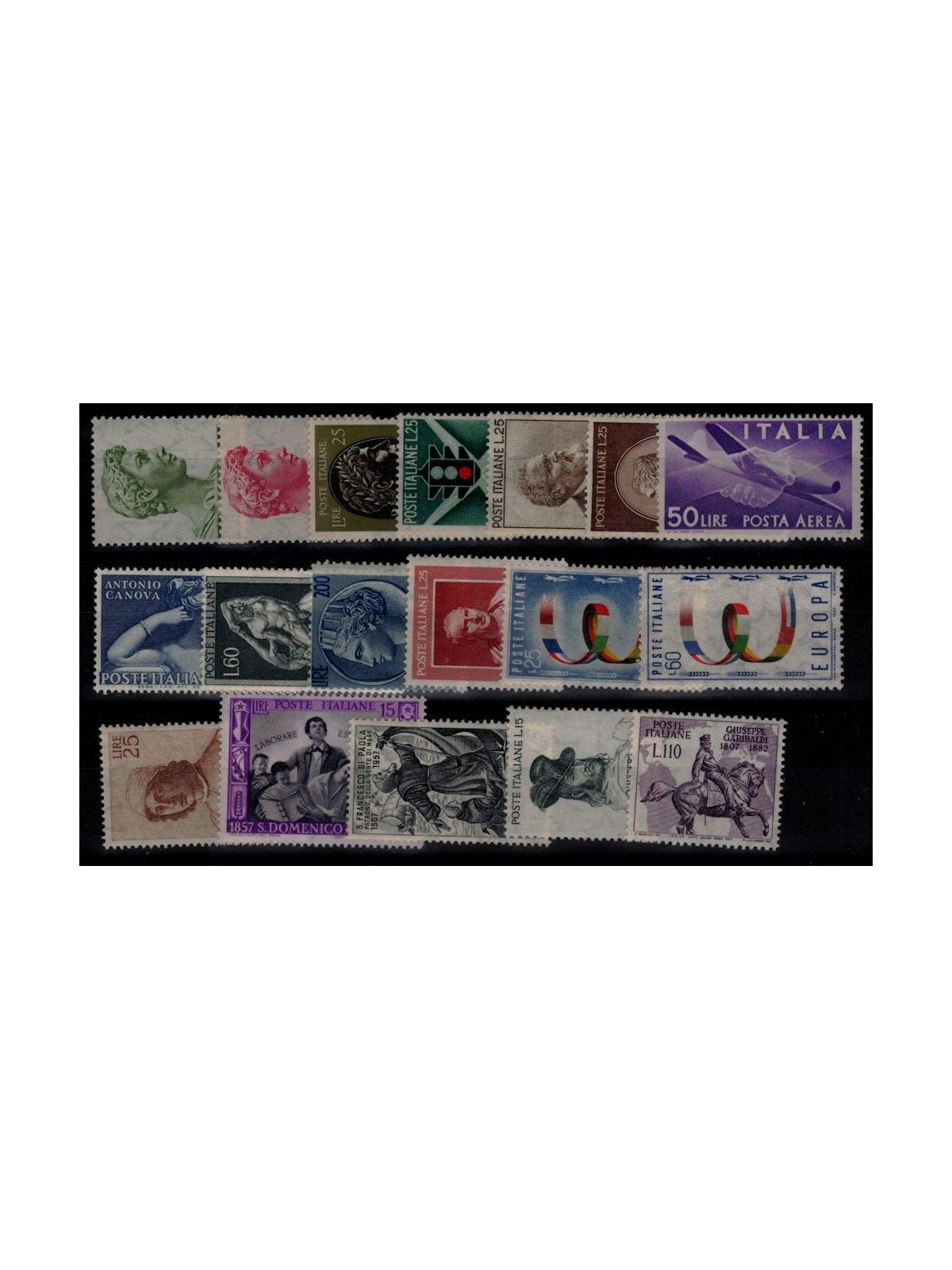 ITALY 1957 Complete Year 18v MNH**