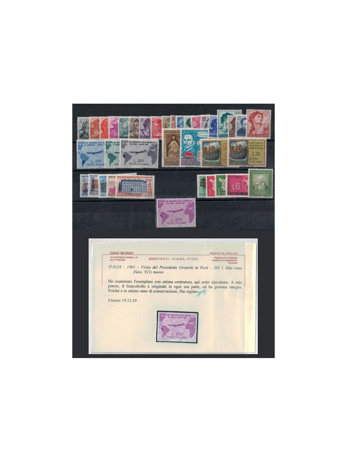 ITALIA 1961 Annata Completa 37v MNH** © (Lusso)