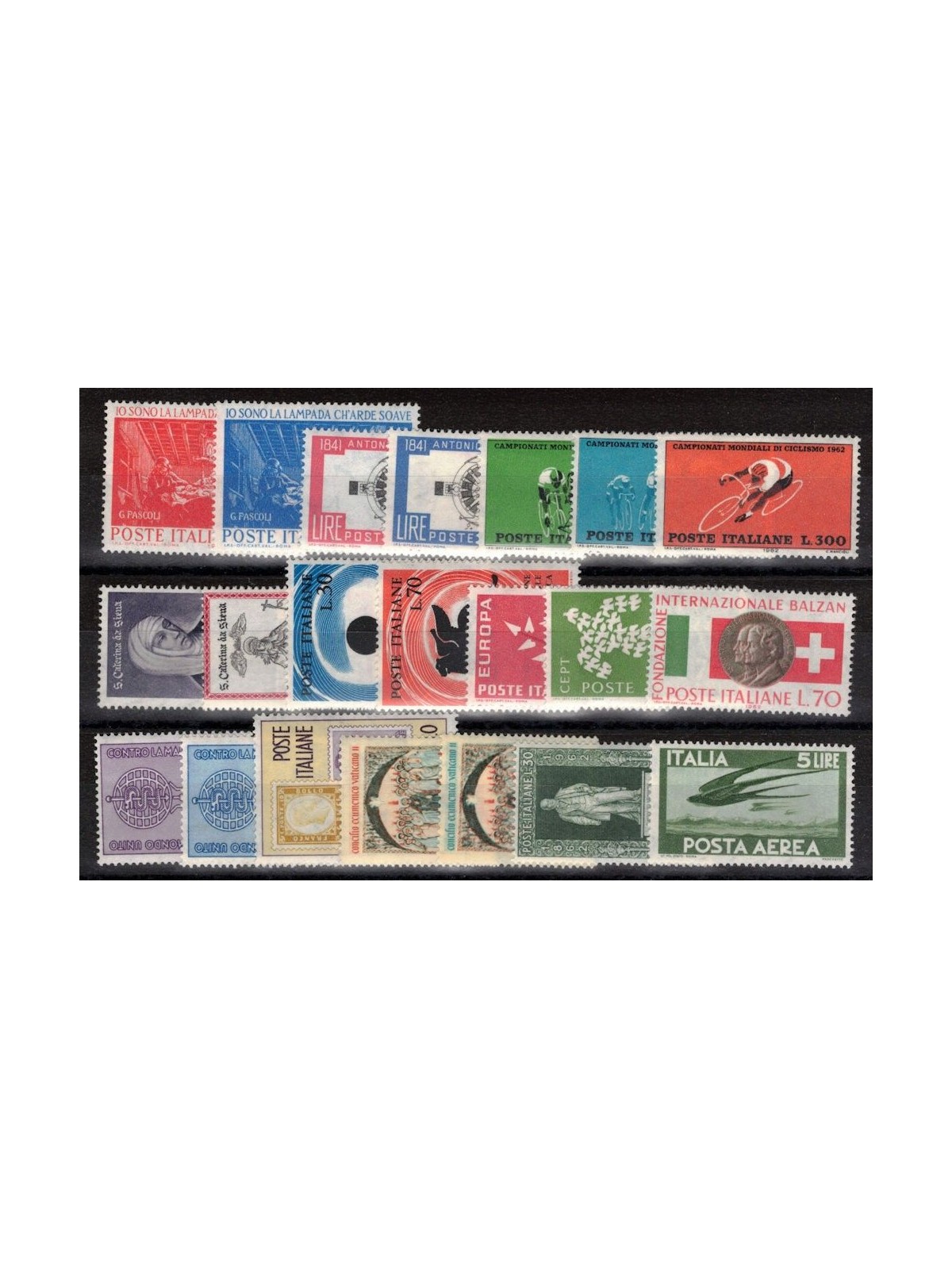 ITALIA 1962 Annata Completa 21v MNH**