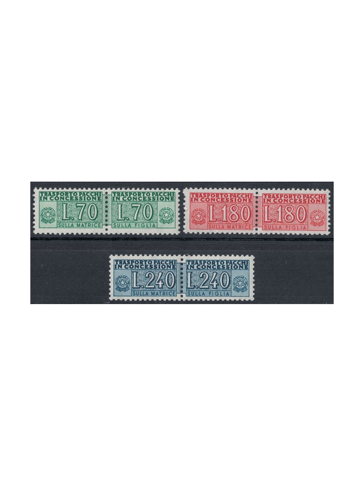 ITALY 1966 Concession Parcels 3v MNH**