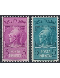 ITALY 1947 Pneumatic Mail 2v MNH**