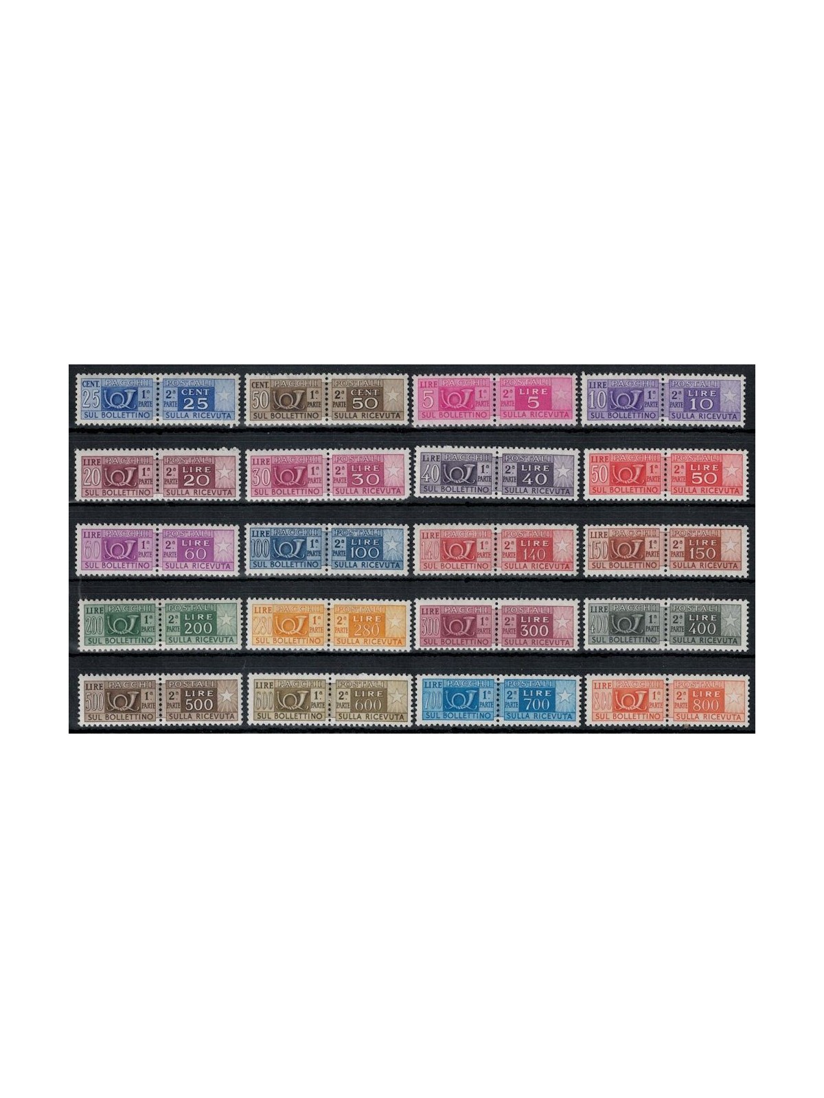 ITALY 1955 Postal Parcels 20v MNH**