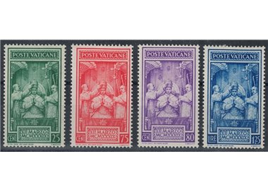 VATICANO 1939 Incoronazione di Pio XII 4v MNH**