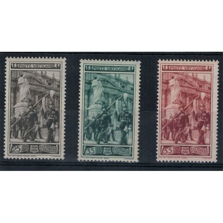 VATICAN 1950 Palatine Guard 3v MNH**