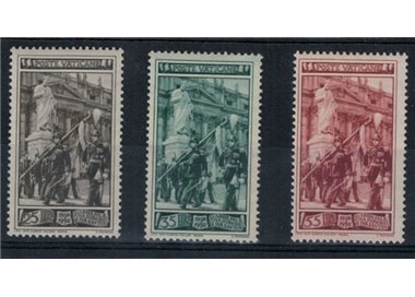 VATICAN 1950 Palatine Guard 3v MNH**