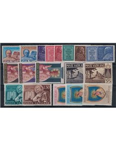 VATICAN 1954 Complete Year 18v MNH**