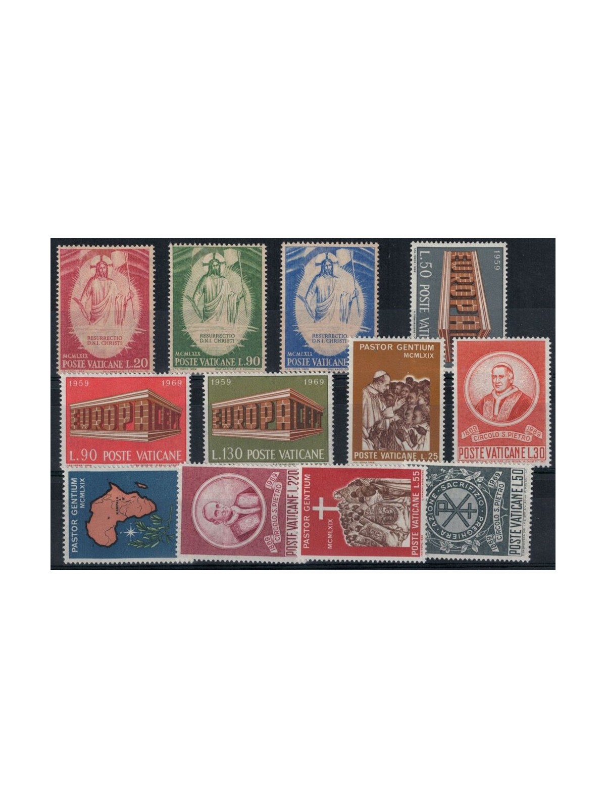 VATICANO 1969 Annata Completa 12v MNH**