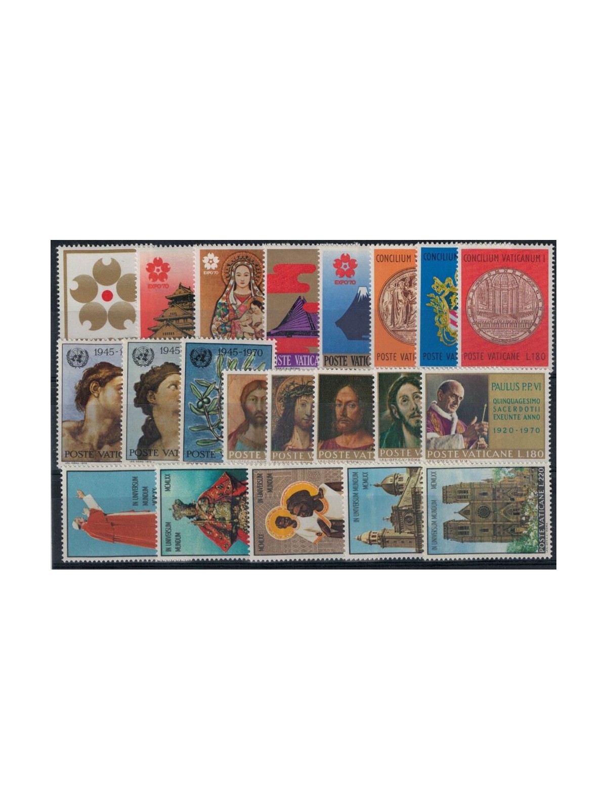 VATICAN 1970 Complete Year 21v MNH**