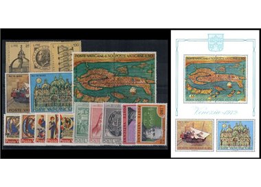 VATICANO 1972 Annata Completa 19v + 1 BF MNH**