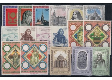 VATICAN 1973 Complete Year 17v MNH**