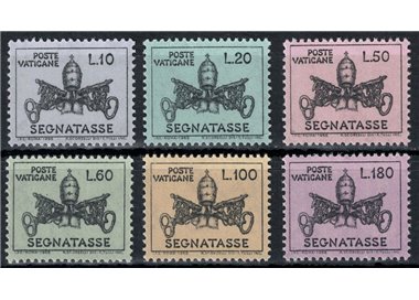 VATICANO 1968 Segnatasse 6v MNH**