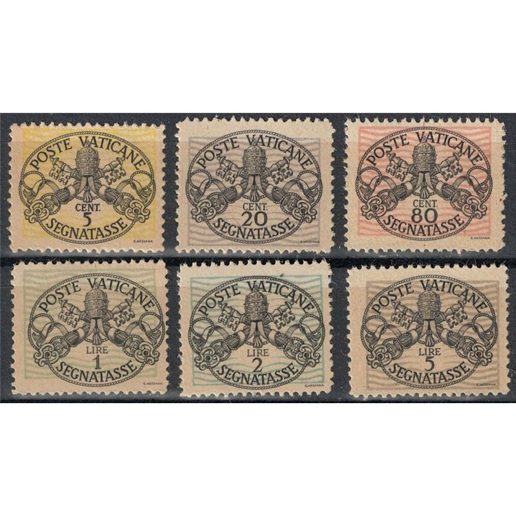 VATICAN 1945 Tax stamp 6v MNH**