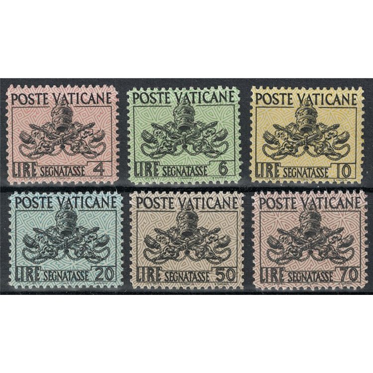 VATICANO 1954 Segnatasse 6v MNH**