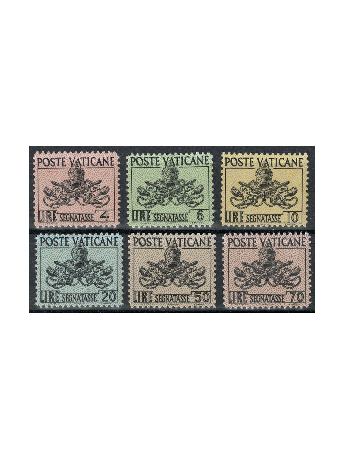 VATICANO 1954 Segnatasse 6v MNH**