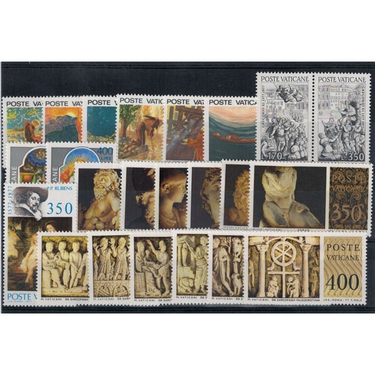 VATICANO 1977 Annata Completa 23v MNH**
