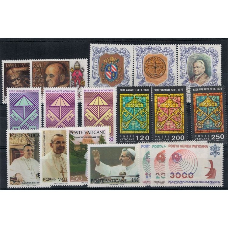VATICAN 1978 Complete Year 18v MNH**
