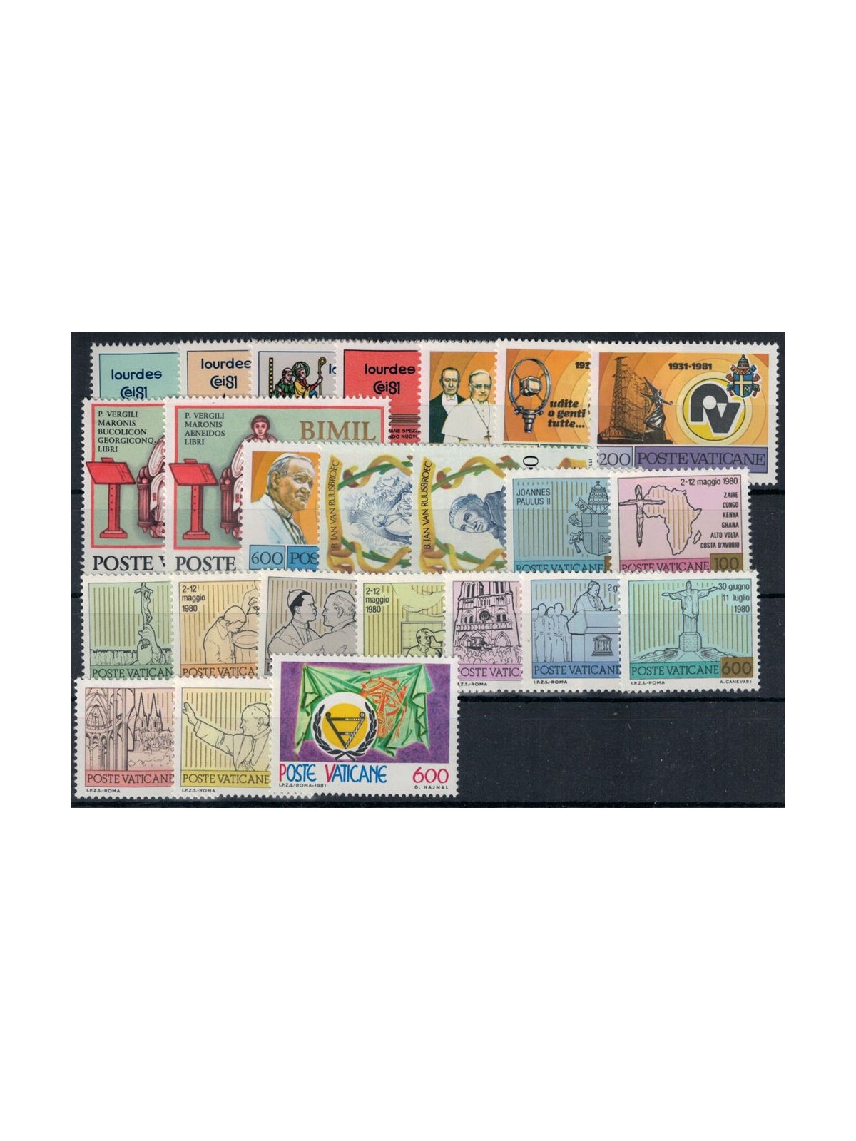 VATICAN 1981 Complete Year 24v MNH**