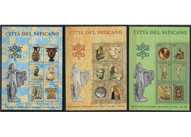 VATICAN 1983 Vatican Art Collections in the USA 3 s/s MNH**
