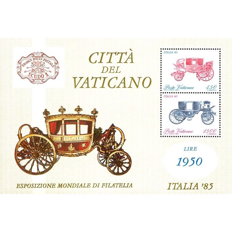 VATICANO 1985 Annata Completa 16v + 1 BF MNH**