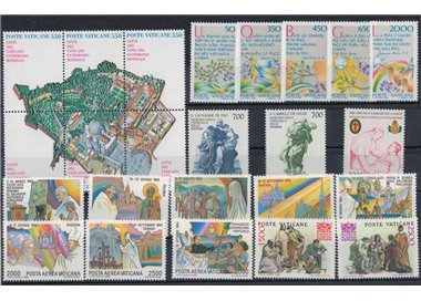 VATICANO 1986 Annata Completa 24v MNH**