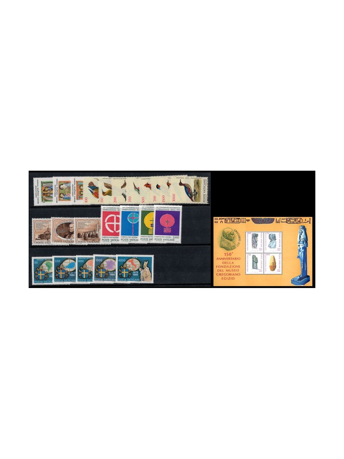 VATICAN 1989 Complete Year Set 23v + 1 s/s MNH**