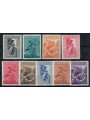 VATICAN 1956 Archangel Gabriel (airmail) 9v MNH**