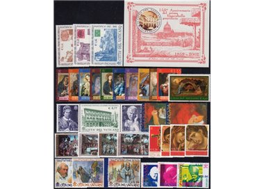 VATICAN 2002 Complete Year 33v + 1 s/s MNH**