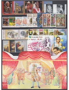 VATICANO 2007 Annata Completa 28v + 2 BF MNH**