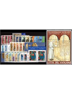 VATICANO 2001 Annata Completa 33v + 1 BF MNH**