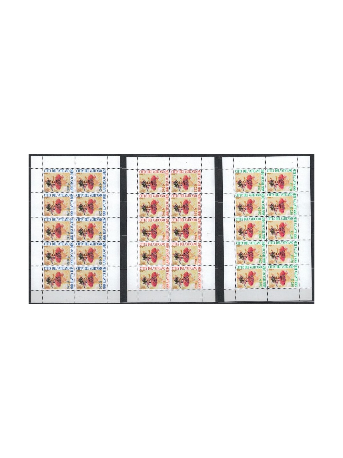 VATICANO 2005 Sede Vacante 3 MF MNH**