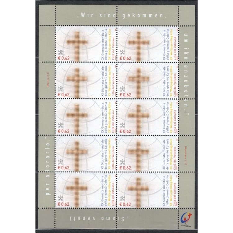 VATICAN 2005 World Youth Day m/s MNH**