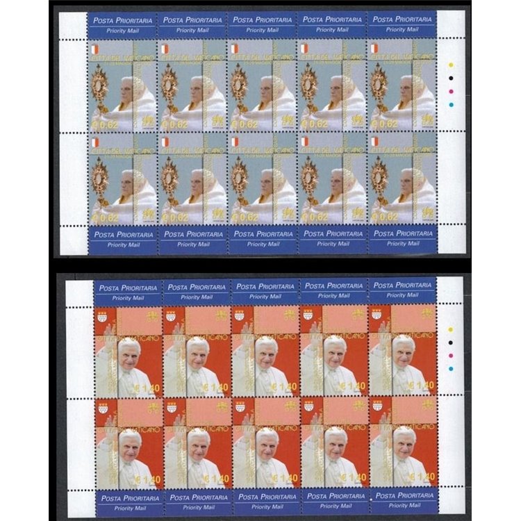 VATICAN 2006 Travels of Benedict XVI 2 m/s MNH**