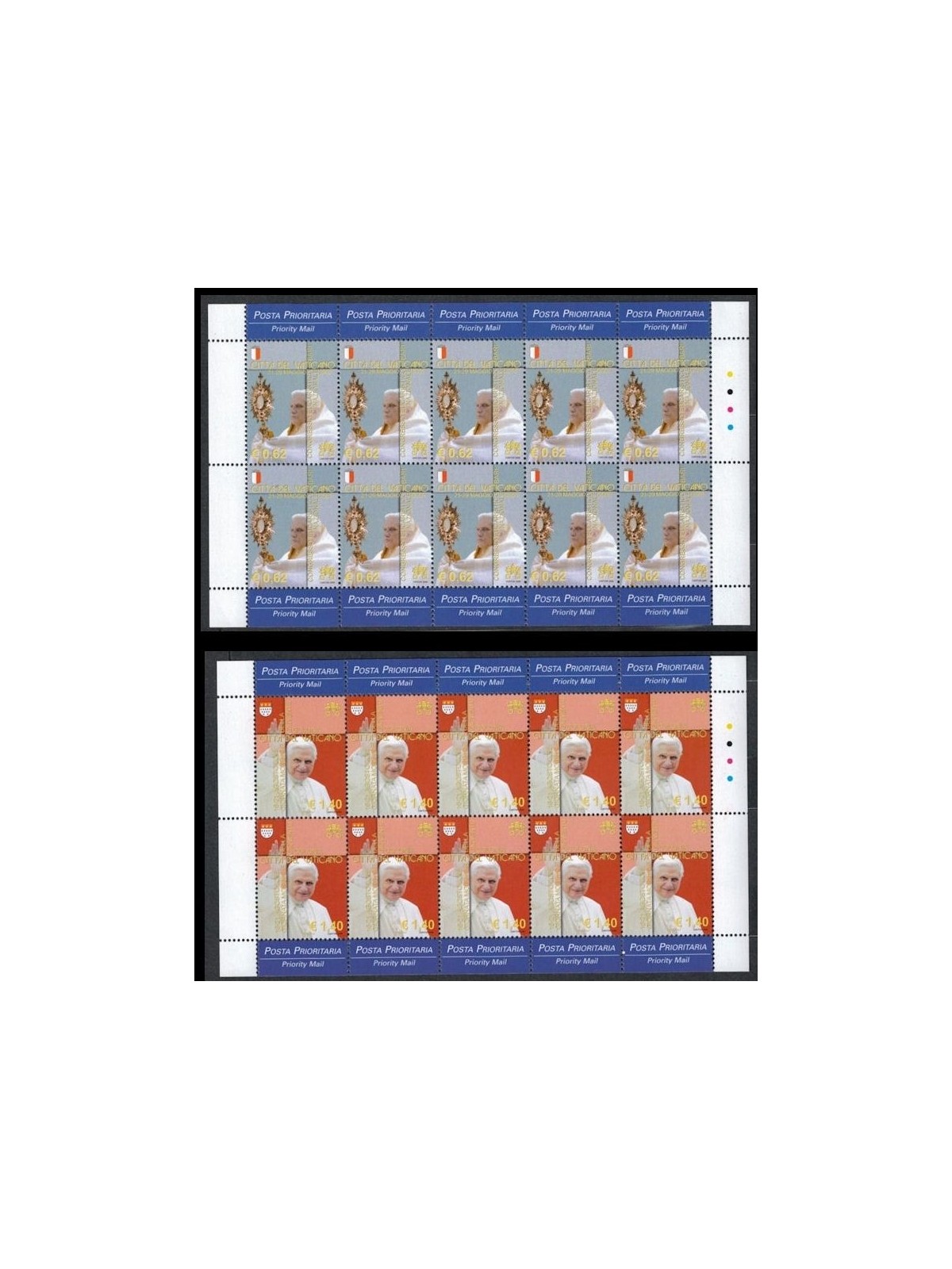 VATICAN 2006 Travels of Benedict XVI 2 m/s MNH**
