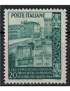 ITALY 1949 Ponte Santa Trinità MNH**