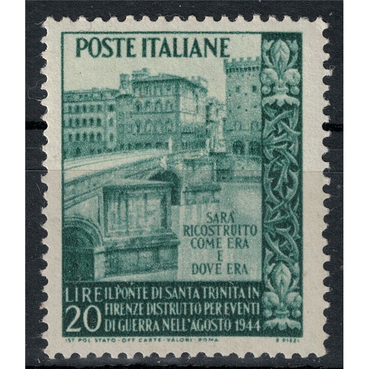 ITALY 1949 Ponte Santa Trinità MNH**