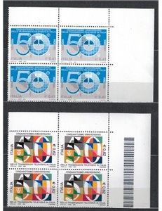 ITALIA 2004 Televisione italiana 2v in quartine MNH**