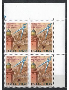 ITALY 2004 Genoa Capital of Culture in block of four Mint Condition**