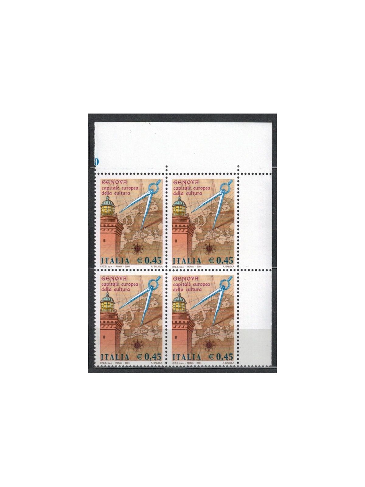 ITALIA 2004 Genova capitale della cultura in quartina MNH**