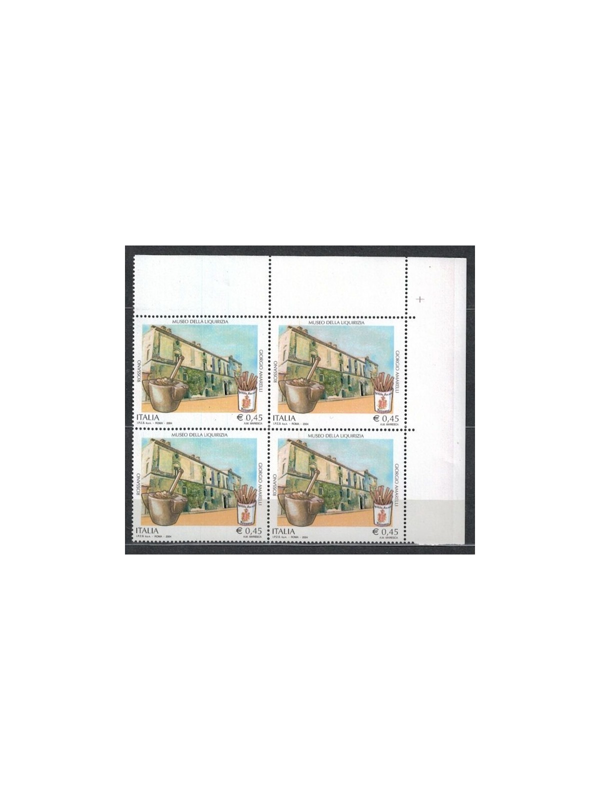 ITALIA 2004 Museo della liquirizia in quartina MNH**