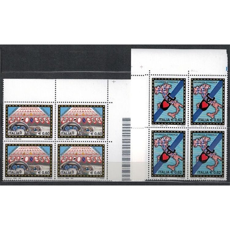 ITALIA 2004 Sicurezza stradale in quartina 2v MNH**