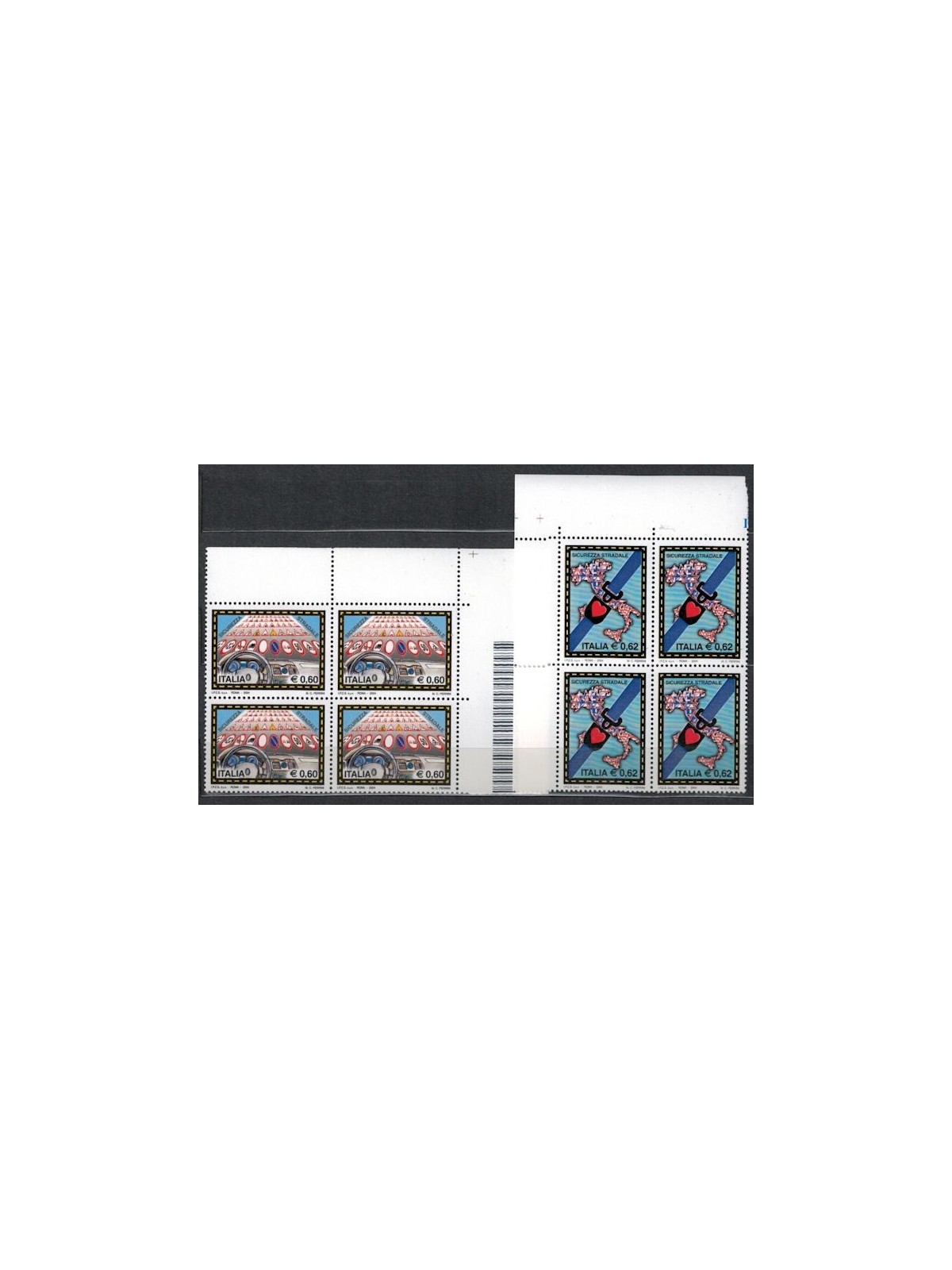 ITALIA 2004 Sicurezza stradale in quartina 2v MNH**