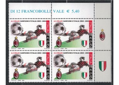 ITALY 2004 Milan, Italian champions in a set of four MNH**