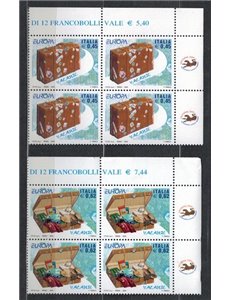 ITALIA 2004 Europa in quartina 2v MNH**