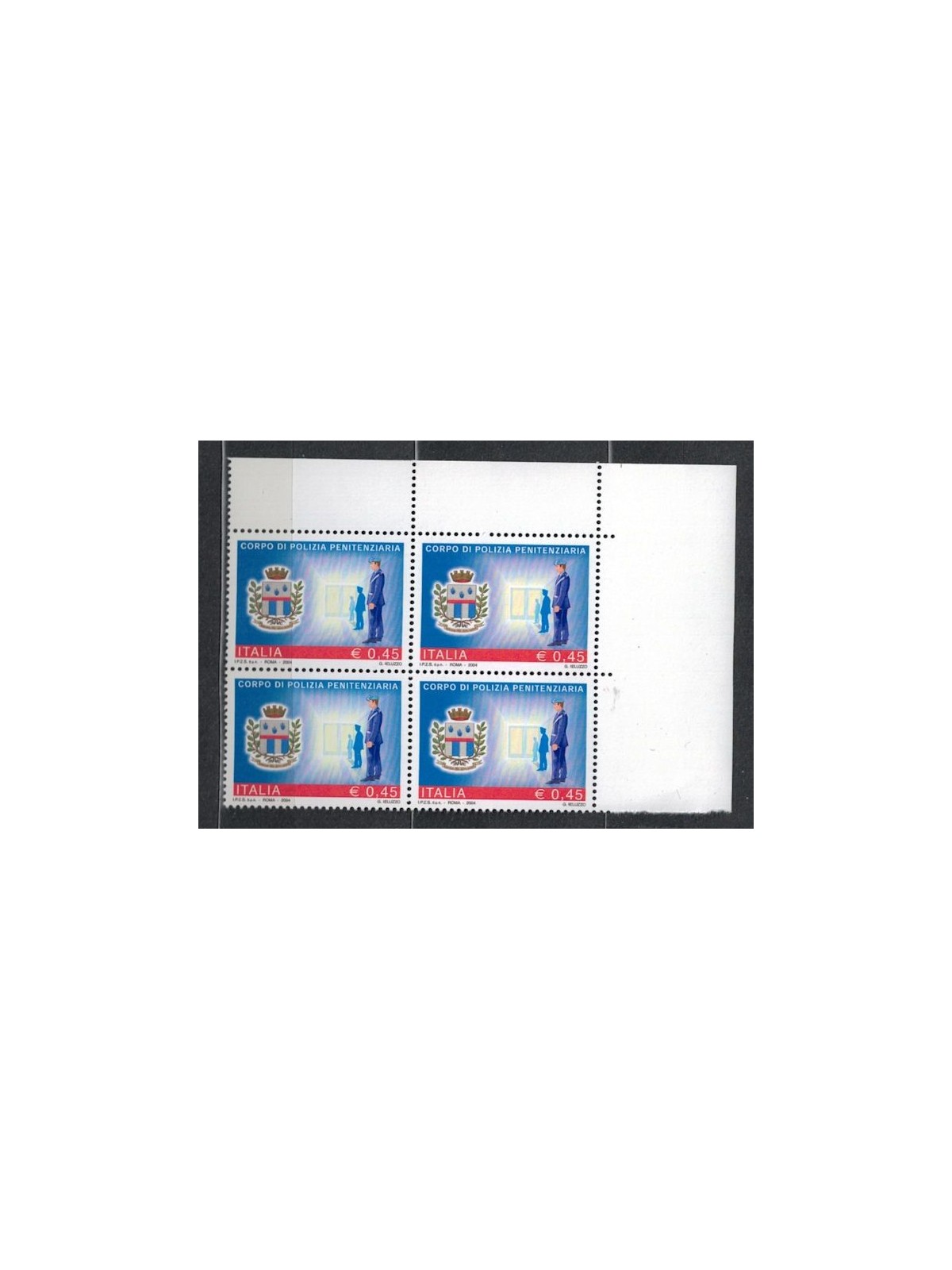 ITALY 2004 Prison Police Corps in quartina MNH**