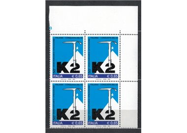 ITALY 2004 Italian ascent of K2 in block of four MNH**
