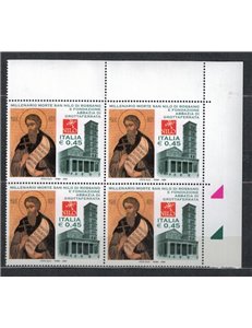 ITALY 2004 Saint Nilus of Rossano in block of four MNH**