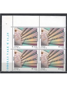 ITALY 2004 State Archives in block of four MNH**