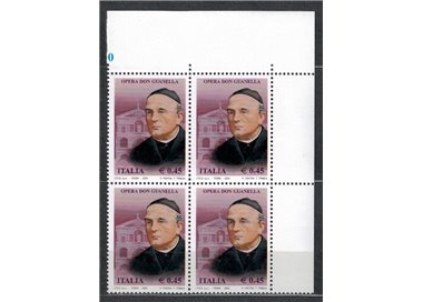 ITALIA 2004 Opera Don Guanella in quartina MNH**