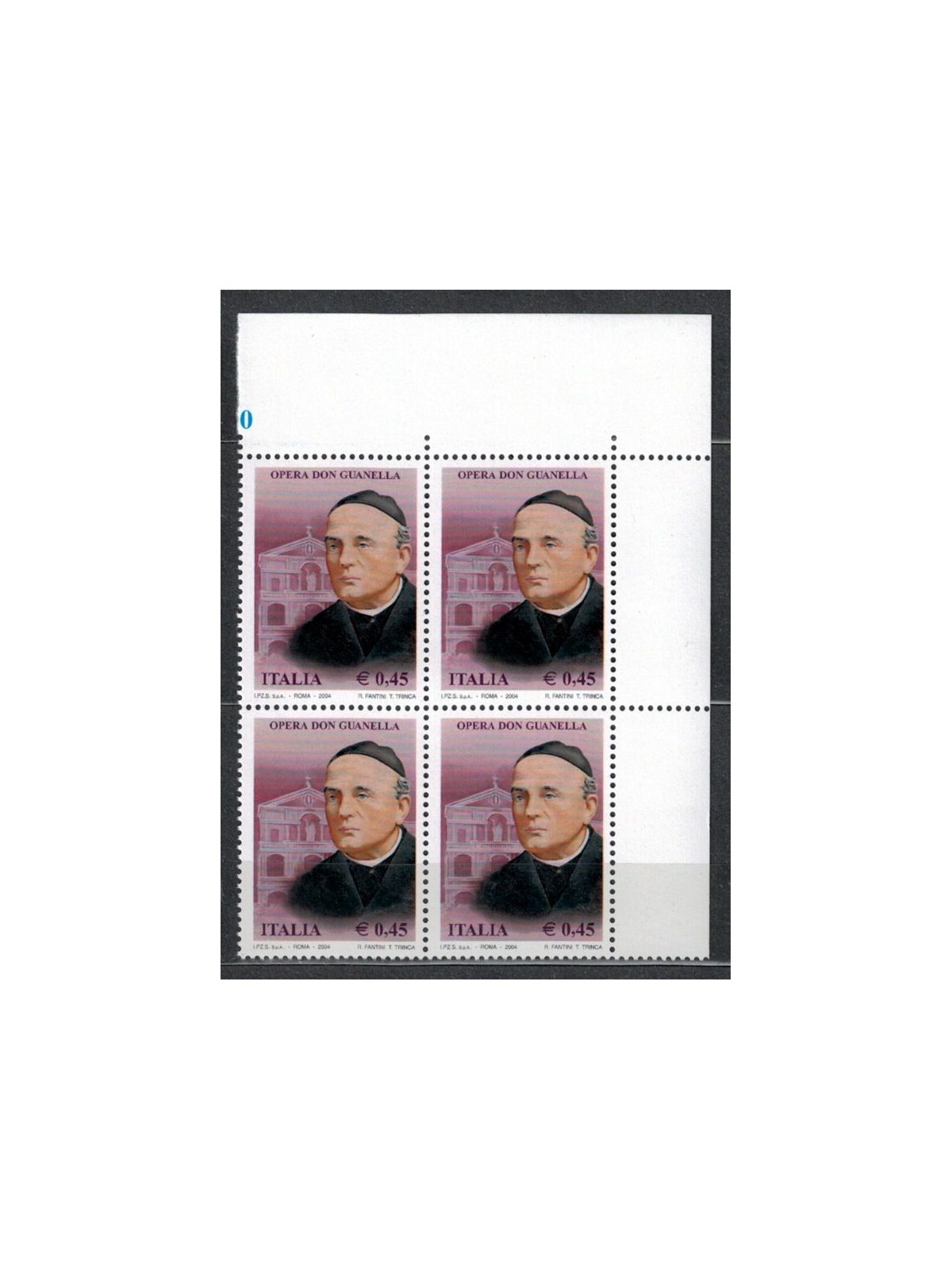 ITALY 2004 Don Guanella Opera in a block of four MNH**